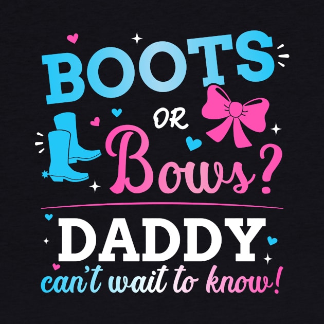 Gender reveal boots or bows daddy matching baby party by Designzz
